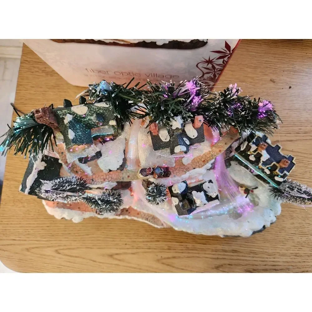 2006 Fiber Optic Christmas Village From Target Tested Works With Box